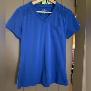 MedCouture Touch SET Royal Blue Scrub Top (Set of 3 tops)